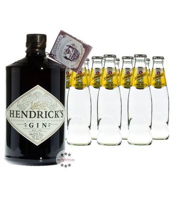 Hendrick?s Gin & Schweppes Indian Tonic Set (44 % vol., 2,7 Liter) (44 % vol., hide)