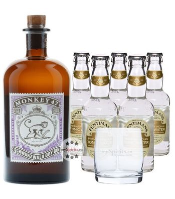 Monkey 47 Dry Gin & Fentimans Tonic Set (47 % Vol., 1,5 Liter) (47 % Vol., hide)