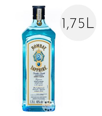 Bombay Sapphire Gin 1,75L (, 1,75 Liter) (40 % Vol., hide)