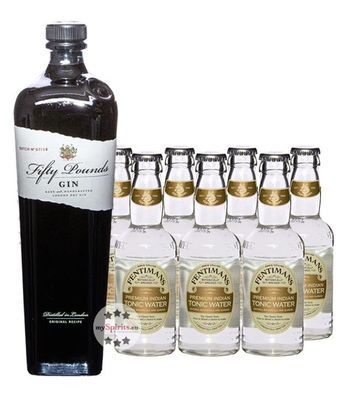Fifty Pounds Gin & Fentimans Tonic Set (43,5 % Vol., 2,1 Liter) (43,5 % Vol., hide)