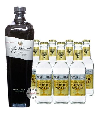 Fifty Pounds Gin & Fever-Tree Indian Tonic Set (43,5 % Vol., 2,1 Liter) (43,5 % Vol.,