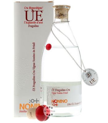 Grappa Nonino ÙE Fragolino Cru Monovitigno - Vigna Nonino Friuli (43 % vol., 0,5 Lite