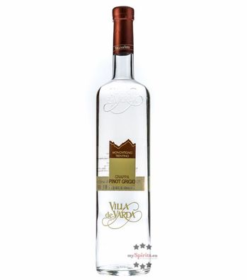 Villa de Varda Grappa Pinot Grigio Monovitigno (40 % vol., 0,7 Liter) (40 % vol., hid