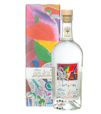 Pisoni Riccardo Schweizer Grappa Bianca (, 0,7 Liter) (40 % Vol., hide)