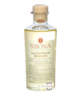 Sibona Grappa di Moscato (, 0,5 Liter) (40 % Vol., hide)