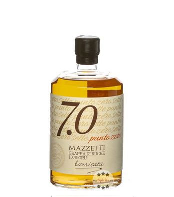 Mazzetti Grappa 7.0 di Ruché Barricata (43 % Vol., 0,7 Liter) (43 % Vol., hide)