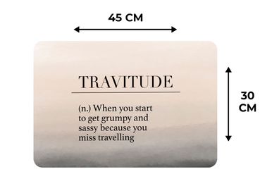 Placemats Vinyl - 6 stuks - 45x30 cm - Sprichwörter - Zitate - Wenn du anfängst, mürr