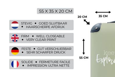 Koffer - 35x55 cm - Sprichwörter - Zitate - Weiter erforschen (Gr. 35x55x20 cm)