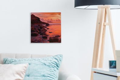 Leinwandbilder - 20x20 cm - Manuel Antonio Strand in Costa Rica (Gr. 20x20 cm)