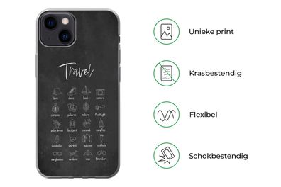 Hülle für iPhone 13 - Sprichwörter - Zitate - Reisen - Kompass - Natur - Silikonen