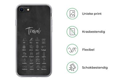 Hülle für iPhone 7 - Sprichwörter - Zitate - Reisen - Kompass - Natur - Silikonen