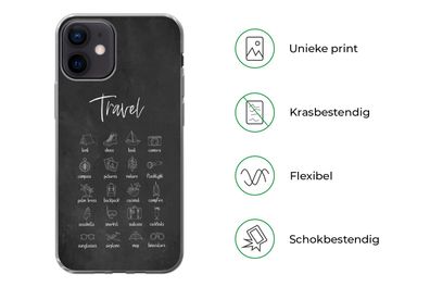 Hülle für iPhone 12 - Sprichwörter - Zitate - Reisen - Kompass - Natur - Silikonen