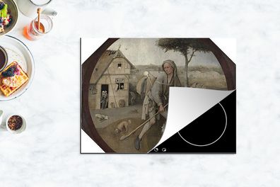 Herdabdeckplatte - 70x52 cm - Der Hausierer - Gemälde von Hieronymus Bosch