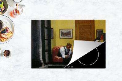 Herdabdeckplatte - 80x52 cm - Zimmer in New York - Edward Hopper
