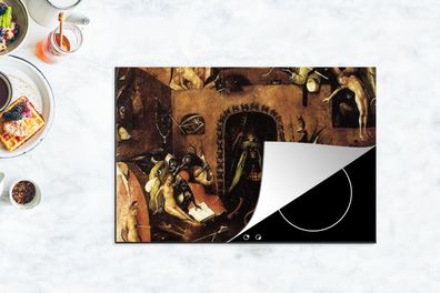 Herdabdeckplatte - 78x52 cm - Hölle, rechter innerer Flügel des Triptychons des Jüngs