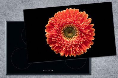 Herdabdeckplatte - 85x52 cm - Gerbera - Blume - Rot