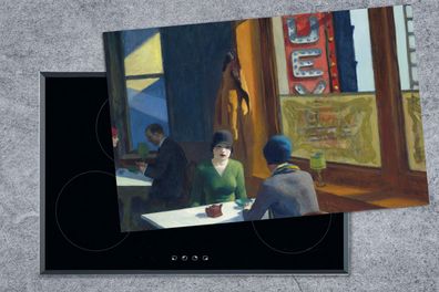 Herdabdeckplatte - 80x52 cm - Chop Suey - Edward Hopper