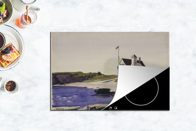 Herdabdeckplatte - 80x52 cm - Küstenwache, Maine - Edward Hopper
