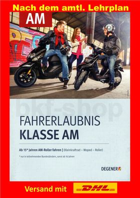 Fahrschule Lehrbuch AM Kleinkraftrad Rollerführerschein von Degener