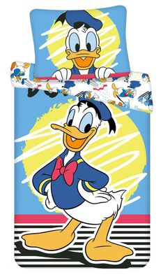 Disney Kinder Bettwäsche Set Wendebettwäsche Donald Duck aus Entenhausen Bettdec