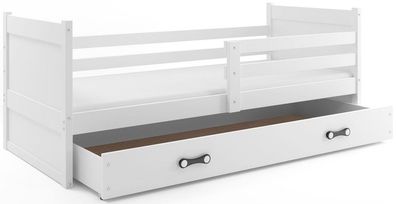 Interbeds Kinderbett Einzelbett RICO 190x80cm weiß mit Varianten+ Matratzen