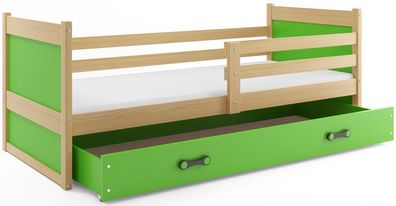 Interbeds Kinderbett Einzelbett RICO 190x80cm weiß mit Varianten+ Matratzen