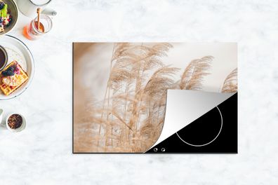 Herdabdeckplatte - 78x52 cm - Getreide - Pastell - Stilleben
