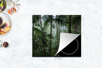 Herdabdeckplatte - 75x52 cm - Regenwald - Tropisch - Landschaft