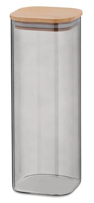 Kela Vorratsglas 2.1 Liter Glas Vorratsdose Nea mit Buchenholzdeckel