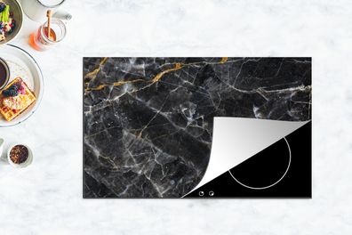 Herdabdeckplatte - 90x52 cm - Marmor - Limone - Muster