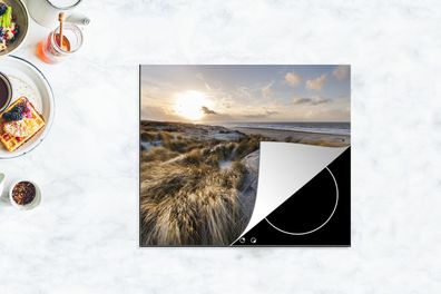 Herdabdeckplatte - 75x52 cm - Strand - Meer - Scheveningen - Niederlande