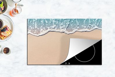 Herdabdeckplatte - 85x52 cm - Strand - Meer - Sand