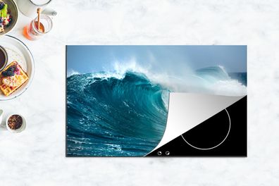 Herdabdeckplatte - 85x52 cm - Ozean - Golf - Blau