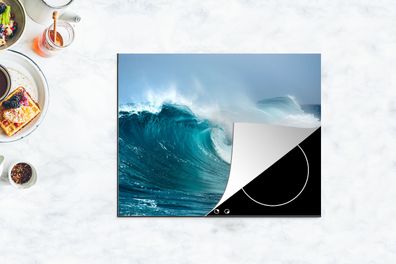 Herdabdeckplatte - 65x52 cm - Ozean - Golf - Blau
