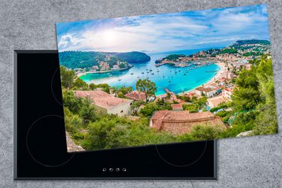Herdabdeckplatte - 85x52 cm - Strand - Meer - Mallorca - Spanien