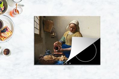 Herdabdeckplatte - 70x52 cm - Das Milchmädchen - Johannes Vermeer