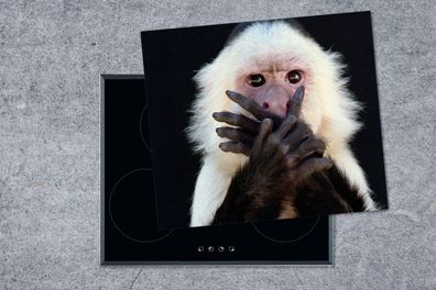 Herdabdeckplatte - 75x52 cm - Affe - Wilde Tiere - Porträt