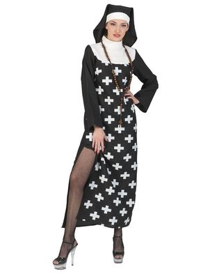 Scary Horror Nun, Nonne , Klosterfrau Nonnenkostüm Kostüm 36-46 Halloween Non