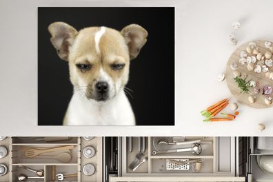 Herdabdeckplatte - 75x52 cm - Hund - Haustiere - Porträt