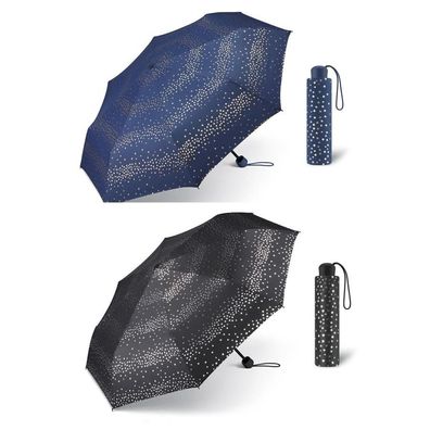 Esprit Regenschirm Taschenschirm Mini Milky Way Manuell - Farbe: Black-S...