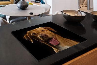 Herdabdeckplatte - 75x52 cm - Hund - Haustiere - Porträt