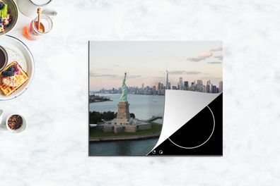 Herdabdeckplatte - 75x52 cm - New York - Freiheitsstatue - Amerika