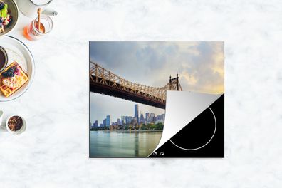 Herdabdeckplatte - 75x52 cm - New York - Queens - Manhattan