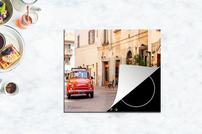 Herdabdeckplatte - 75x52 cm - Italien - Straße - Oldtimer - Auto