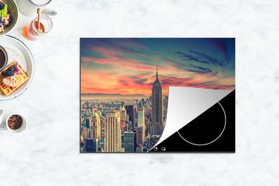 Herdabdeckplatte - 70x52 cm - New York - Manhattan - Empire State Building