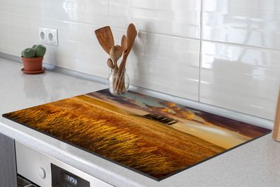 Herdabdeckplatte - 78x52 cm - Toskana - Italien - Landschaft