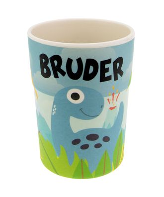 Bunter personalisierter Namens Kinderbecher Bruder