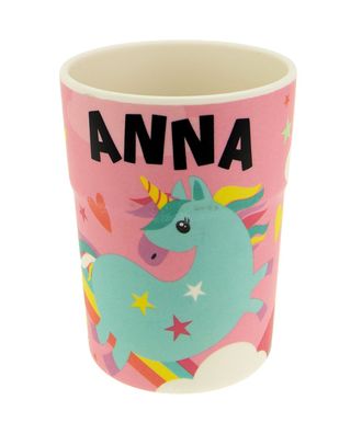 Bunter personalisierter Namens Kinderbecher mit Namen Anna