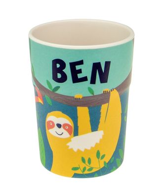 Bunter personalisierter Namens Kinderbecher mit Namen Ben