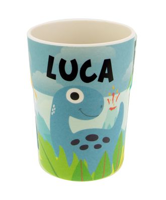 Bunter personalisierter Namens Kinderbecher mit Namen Luca